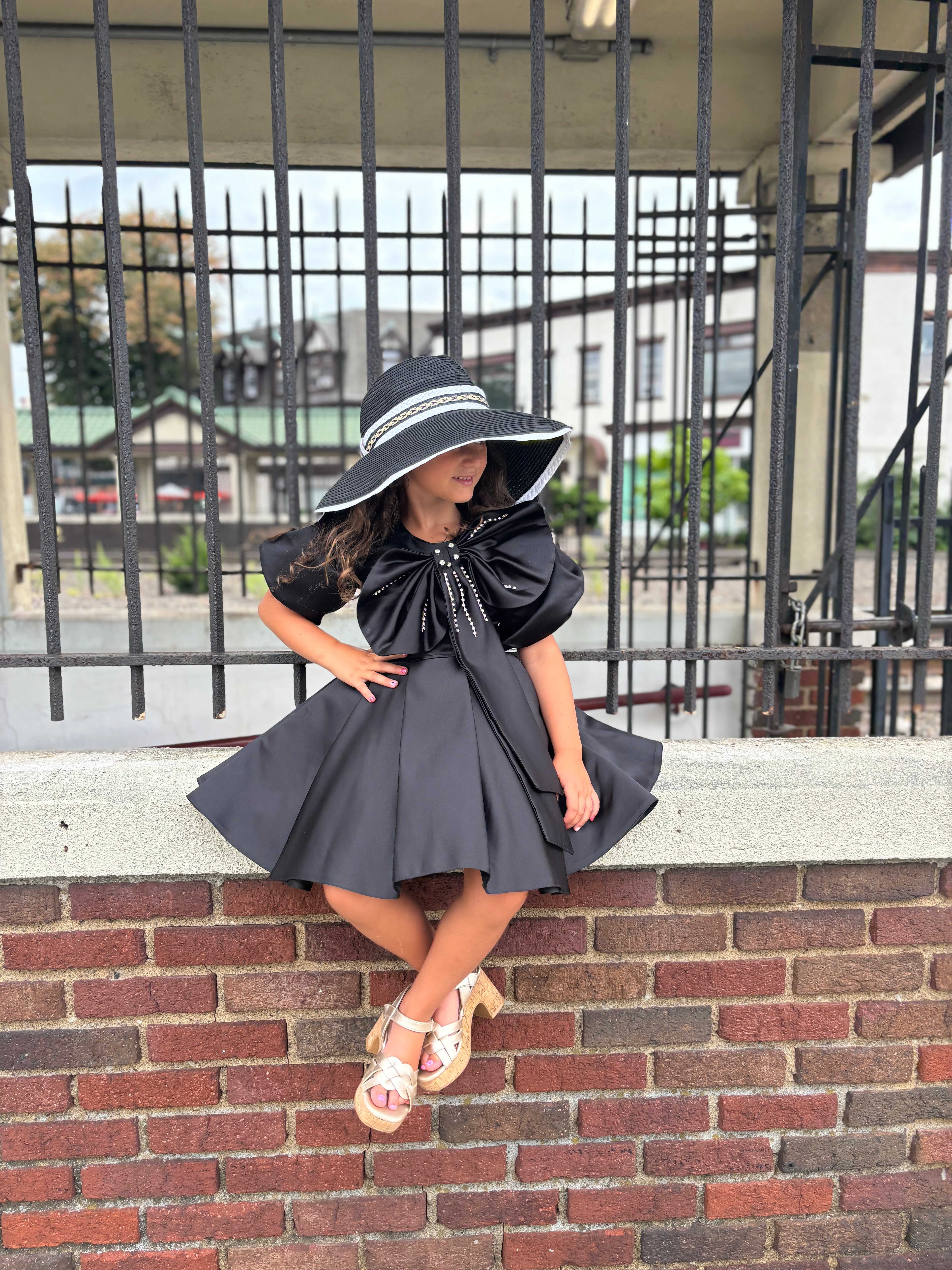Beautifully Bow Black Dress