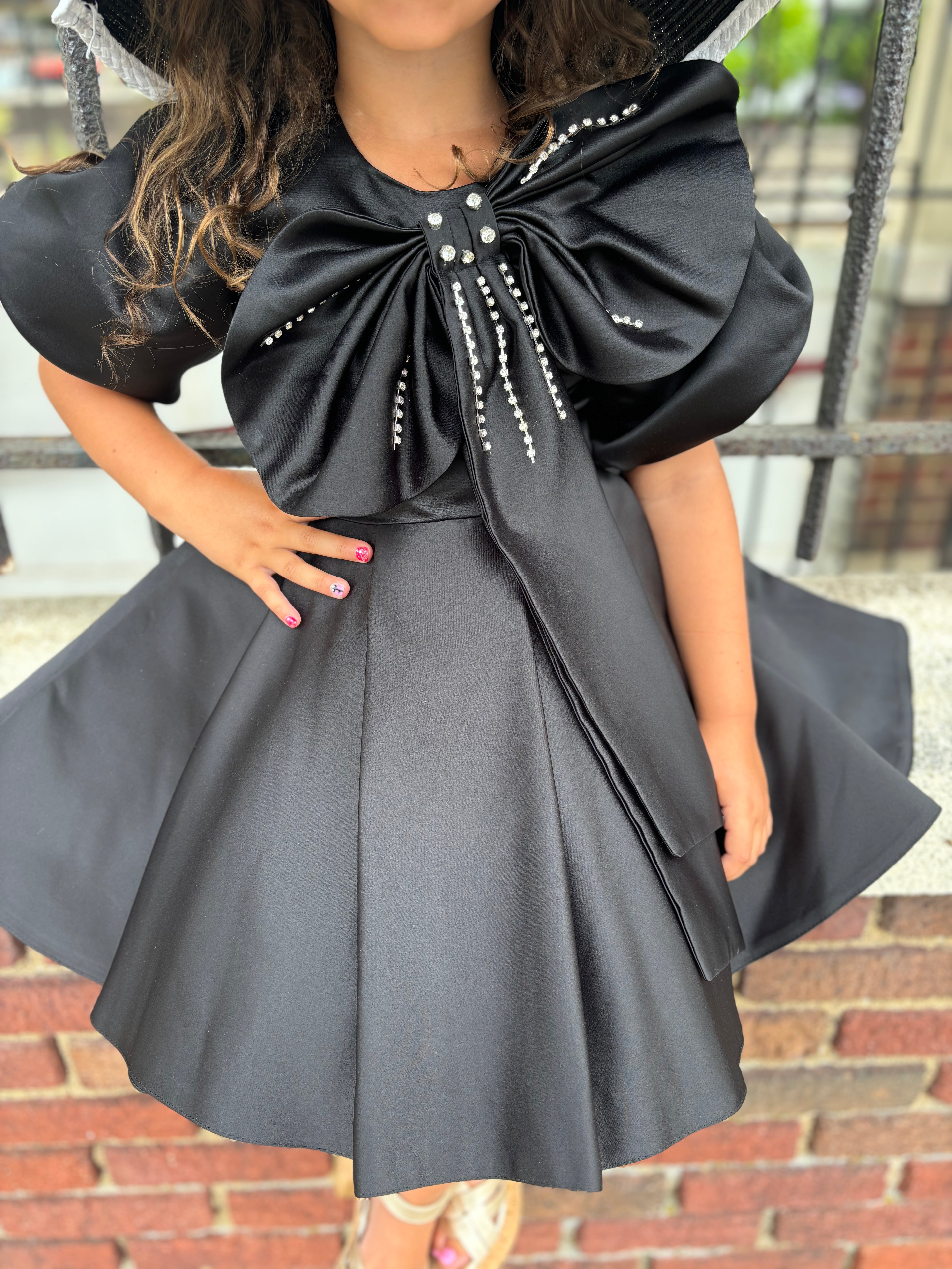 Beautifully Bow Black Dress