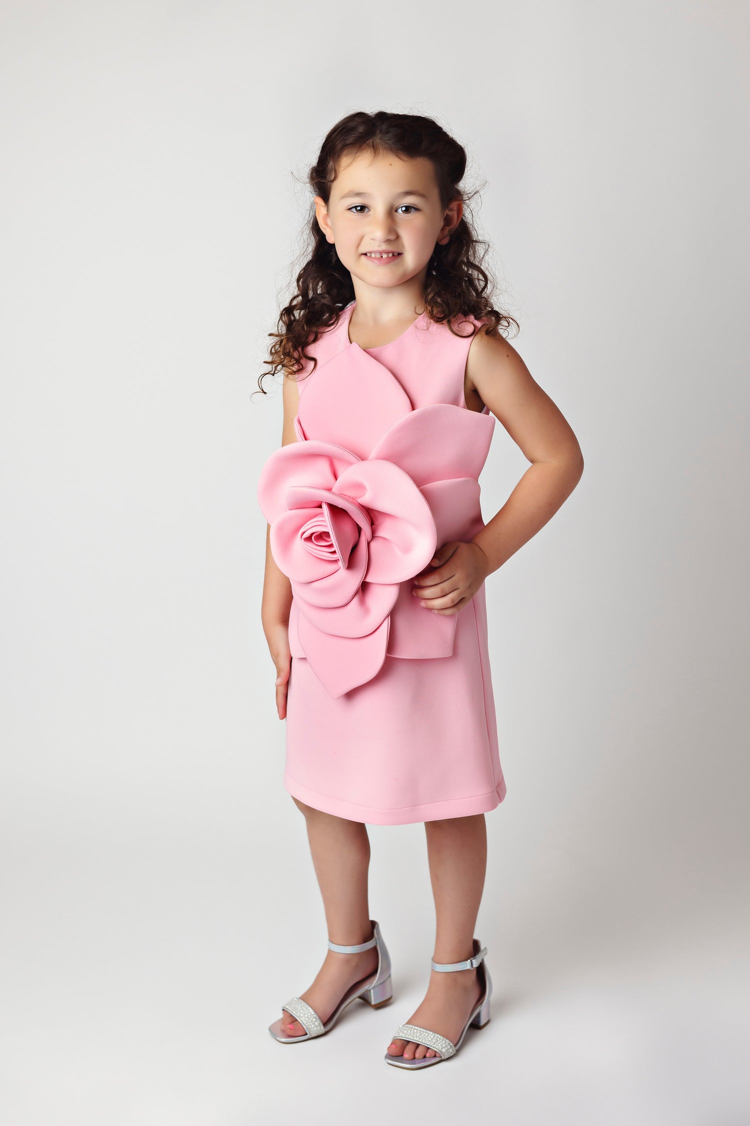 Powder Pink Flower Dress