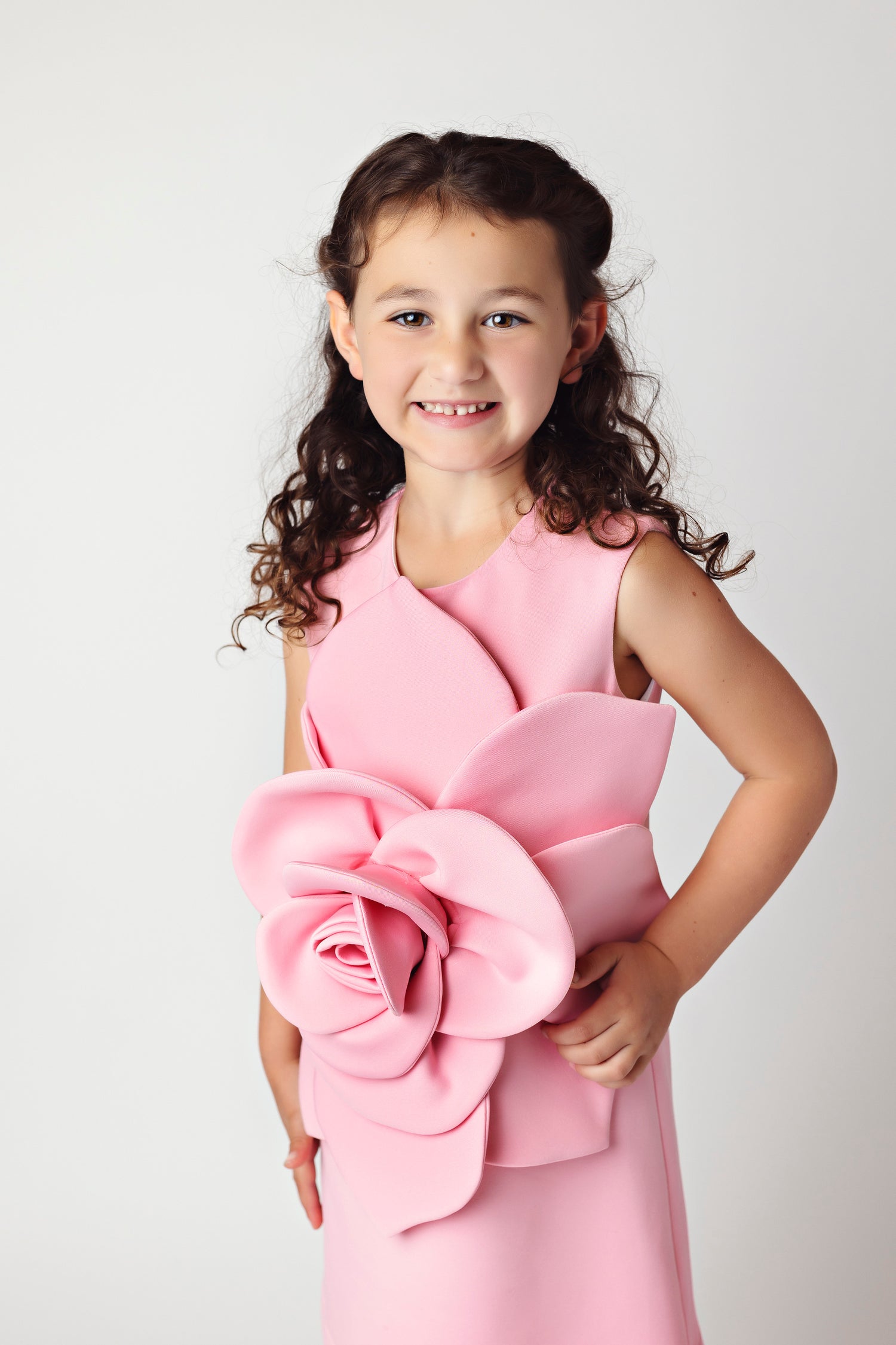 Powder Pink Flower Dress